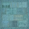 Trendhopper Vloerkleed Pablo turquoise 200x200^ Vloerkleden