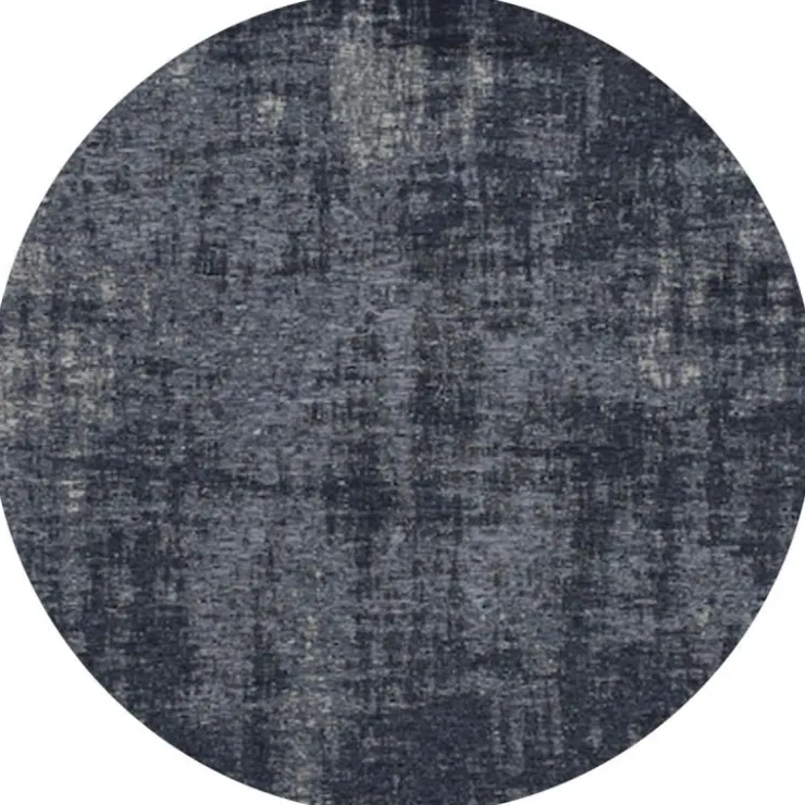 Trendhopper Vloerkleed Rovinj rond donkerblauw 35^ Vloerkleden