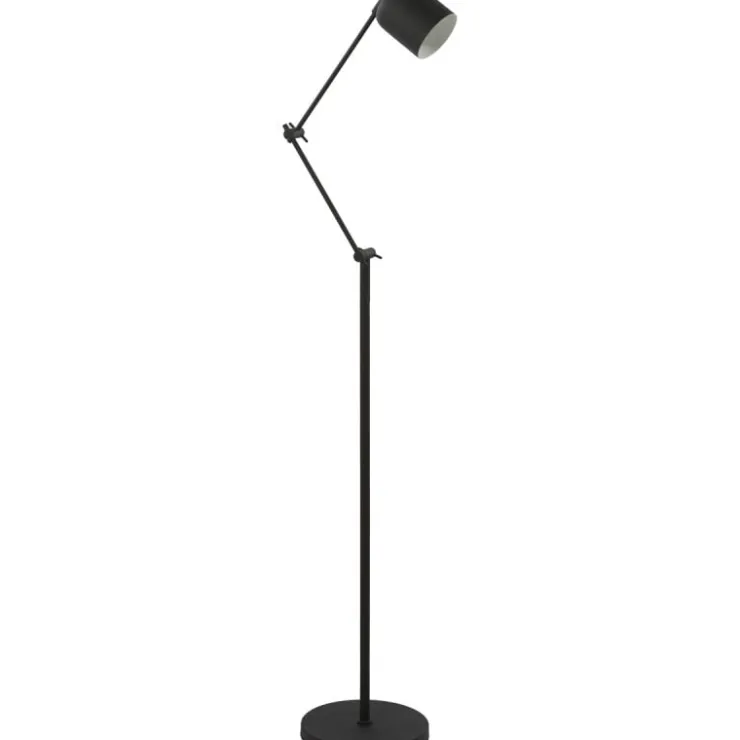 Trendhopper Vloerlamp Riksja mat Zwart + dimmer^ Vloerlampen