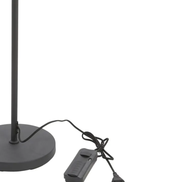 Trendhopper Vloerlamp Riksja mat Zwart + dimmer^ Vloerlampen
