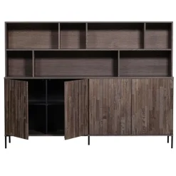 Trendhopper Wandkast Gravure New Essen Espresso^ Opbergkasten