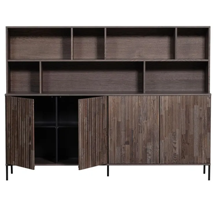 Trendhopper Wandkast Gravure New Essen Espresso^ Opbergkasten