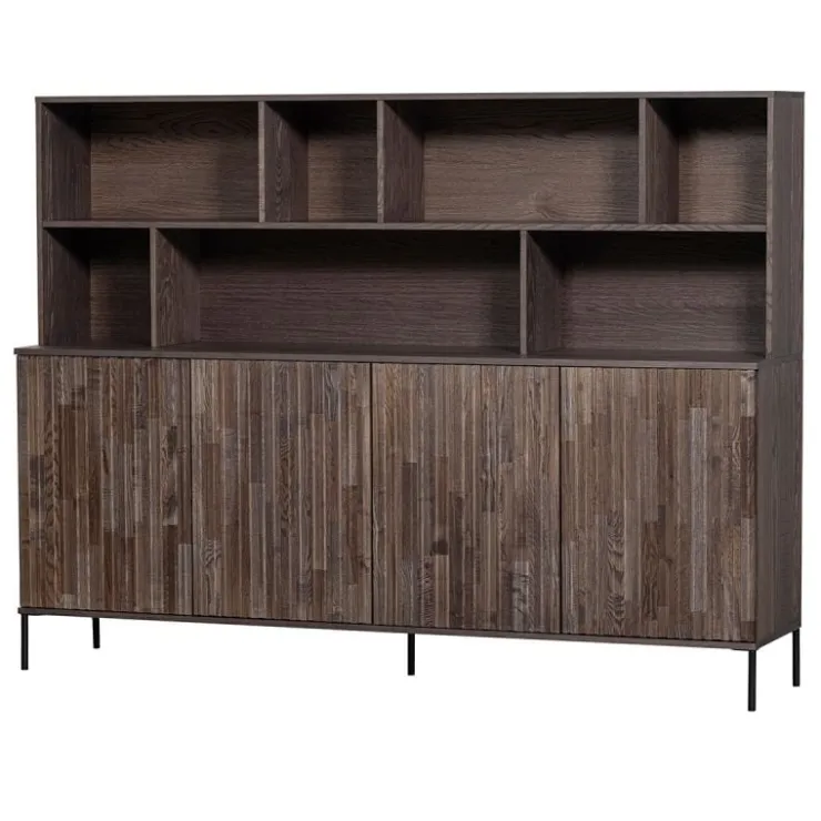 Trendhopper Wandkast Gravure New Essen Espresso^ Opbergkasten