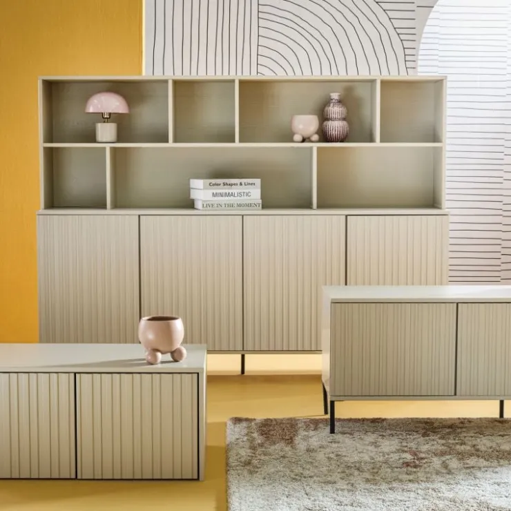 Trendhopper Wandkast Gravure New Grenen Dust^ Opbergkasten